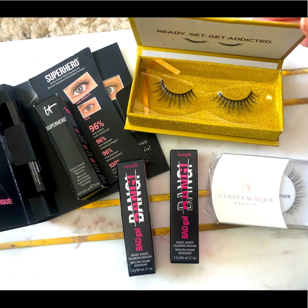 Eye Set - Lashes + Mascara - It cosmetics, benefit, Camara Aunique, Lashaholic